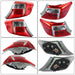 DURAFORCE Left&Right Side Rear Brake Tail Lights For 2012 2013 2014 Toyota Camry Halogen