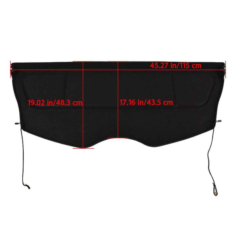 DURAFORCE For Nissan Leaf 2013 2014-2017 Black Rear Trunk Cargo Cover Protector 799103NL1B