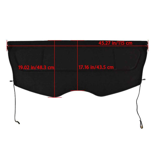 DURAFORCE For Nissan Leaf 2013 2014-2017 Black Rear Trunk Cargo Cover Protector 799103NL1B