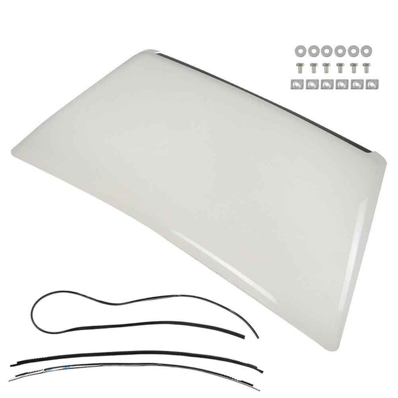 DURAFORCE White Crew Cab Front Hood Scoop Bulge Kit For Toyota Tundra SR5 2014-2020 2021