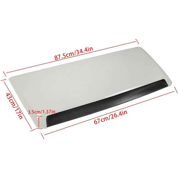 DURAFORCE White Crew Cab Front Hood Scoop Bulge Kit For Toyota Tundra SR5 2014-2020 2021