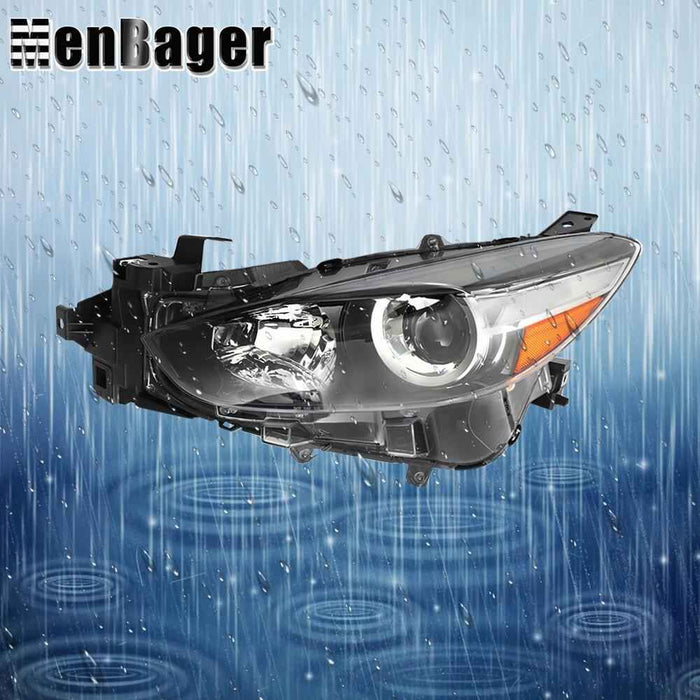 DURAFORCE For 2017-2018 Mazda 3 Left Driver Side Headlight Headlamp Assembly Clear