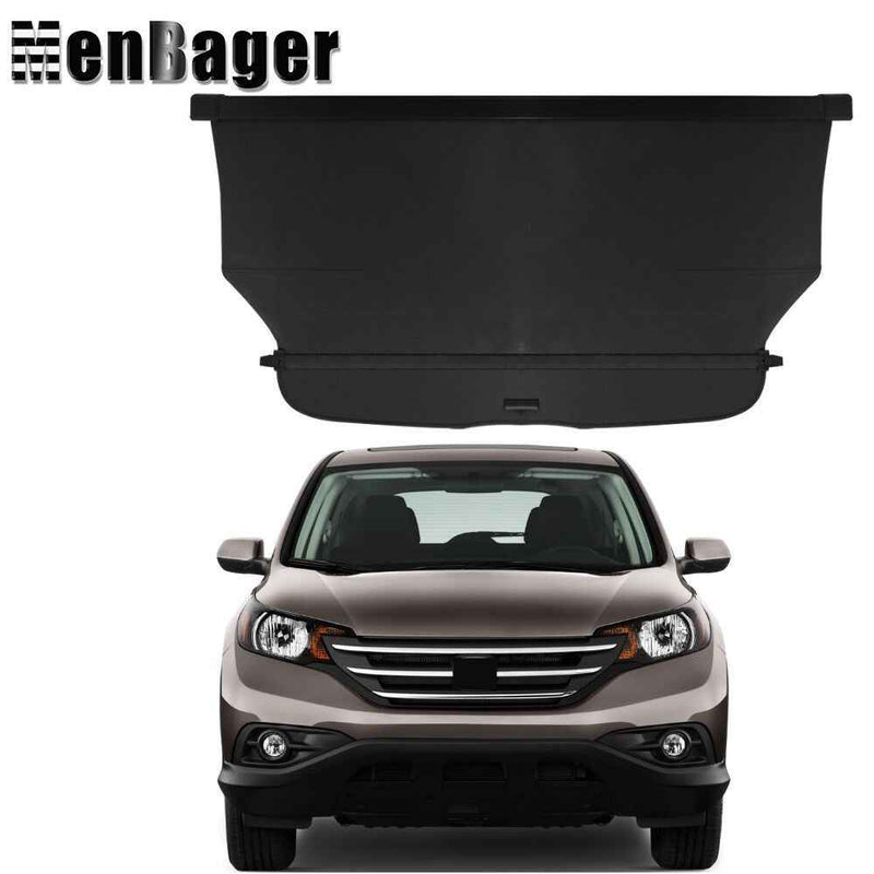 DURAFORCE Cargo Security Rear Trunk Cover Retractable Fit For 2012-2016 Honda CRV Black