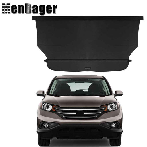 DURAFORCE Cargo Security Rear Trunk Cover Retractable Fit For 2012-2016 Honda CRV Black