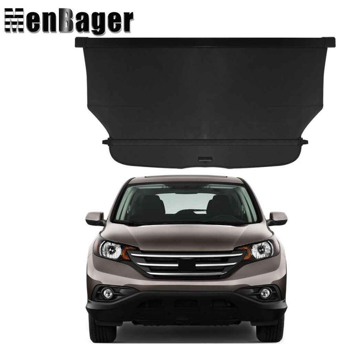 DURAFORCE Cargo Security Rear Trunk Cover Retractable Fit For 2012-2016 Honda CRV Black