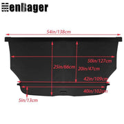DURAFORCE Cargo Security Rear Trunk Cover Retractable Fit For 2012-2016 Honda CRV Black