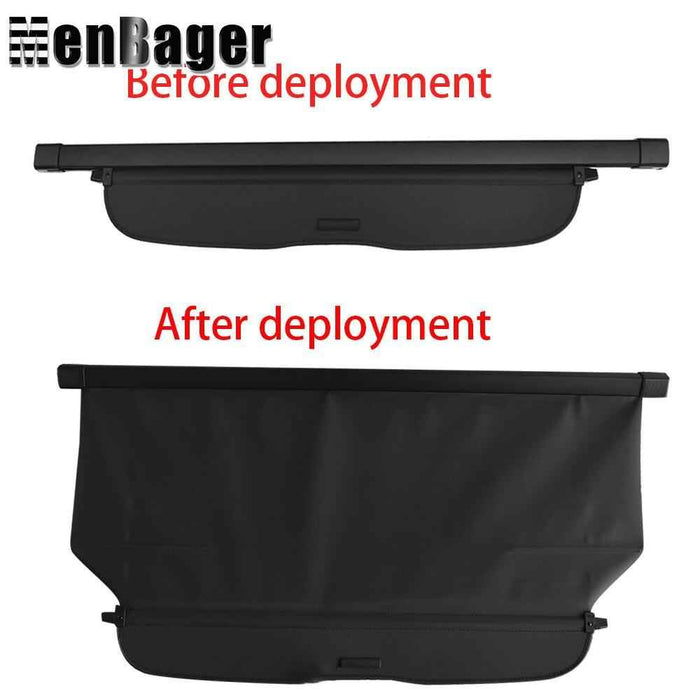 DURAFORCE Cargo Security Rear Trunk Cover Retractable Fit For 2012-2016 Honda CRV Black