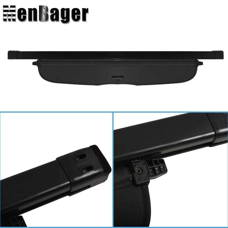 DURAFORCE Cargo Security Rear Trunk Cover Retractable Fit For 2012-2016 Honda CRV Black