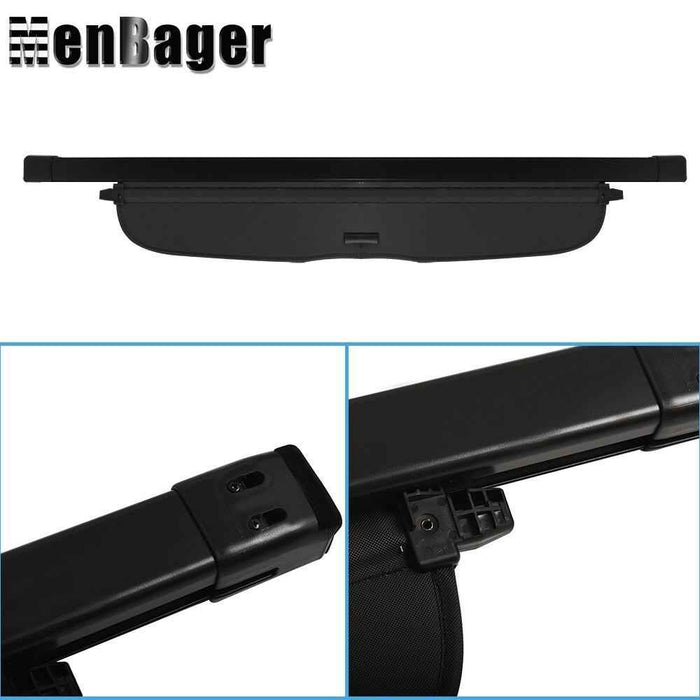 DURAFORCE Cargo Security Rear Trunk Cover Retractable Fit For 2012-2016 Honda CRV Black