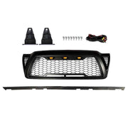 DURAFORCE Front Bumper Grille Matte Black Mesh For Toyota Tacoma 2005-2011 Grille W/3 LED