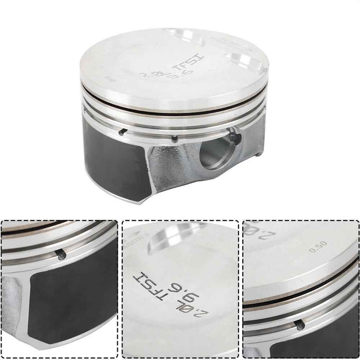 DURAFORCE Fit For VW Amarok Jetta AUDI A4 Q5 2.0T Piston & Ring Assembly Oversize 0.5 Kit