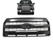 DURAFORCE Gloss Black Front Upper Grill W/Camera Holes Grille For 2015 16 2017 Ford F150