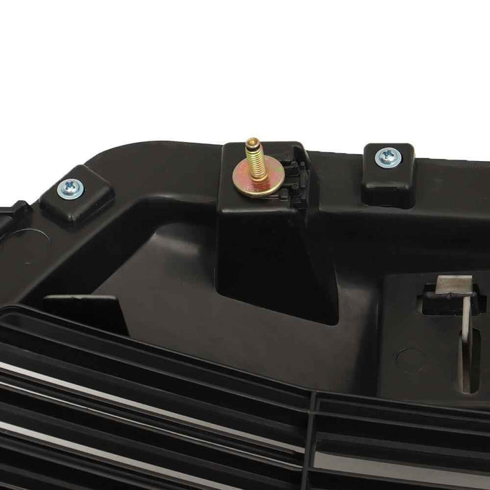 DURAFORCE Gloss Black Front Upper Grill W/Camera Holes Grille For 2015 16 2017 Ford F150