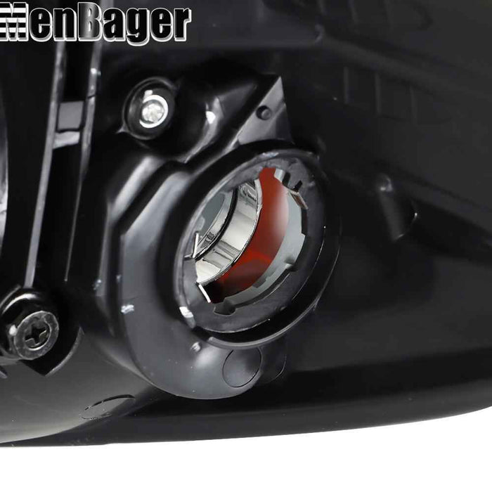 DURAFORCE For 2011-2014 Hyundai Sonata Pair of Halogen Chrome Housing Projector Headlights