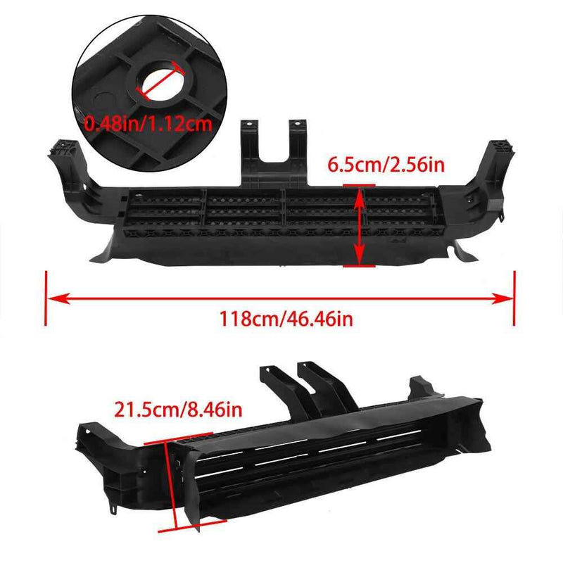 DURAFORCE Lower Radiator Grille Air Shutter Assembly w/ Motor For 2016-19 Nissan Rogue