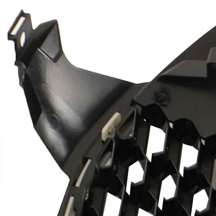 DURAFORCE Fit For 2013-2016 Ford Fusion Front Upper Grille Grill Honeycomb Gloss Black