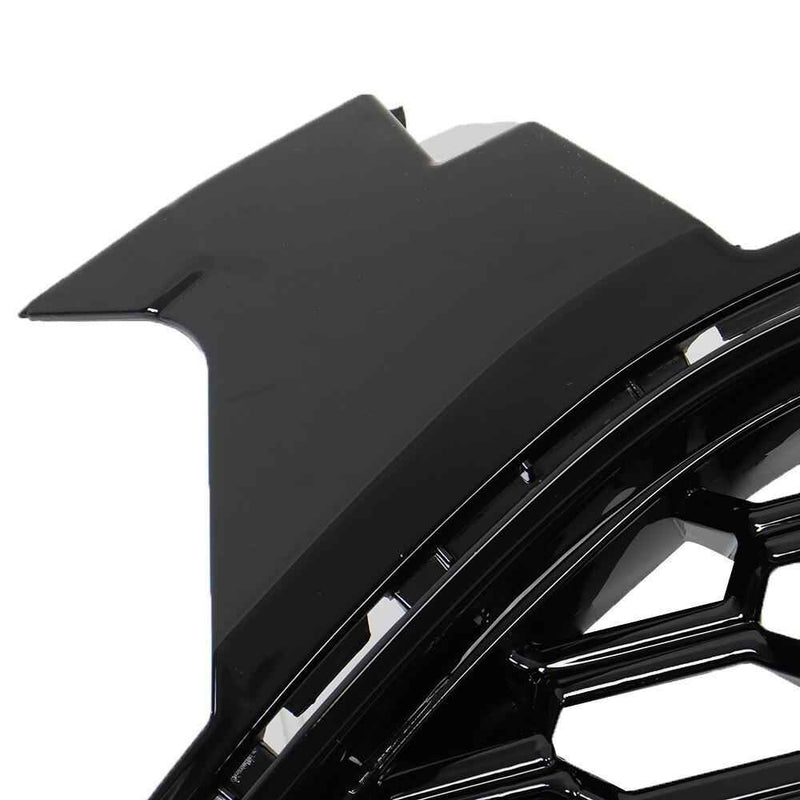 DURAFORCE Fit For 2013-2016 Ford Fusion Front Upper Grille Grill Honeycomb Gloss Black