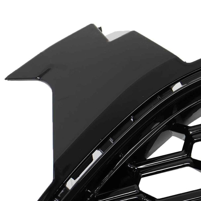 DURAFORCE Fit For 2013-2016 Ford Fusion Front Upper Grille Grill Honeycomb Gloss Black