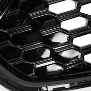 DURAFORCE Fit For 2013-2016 Ford Fusion Front Upper Grille Grill Honeycomb Gloss Black