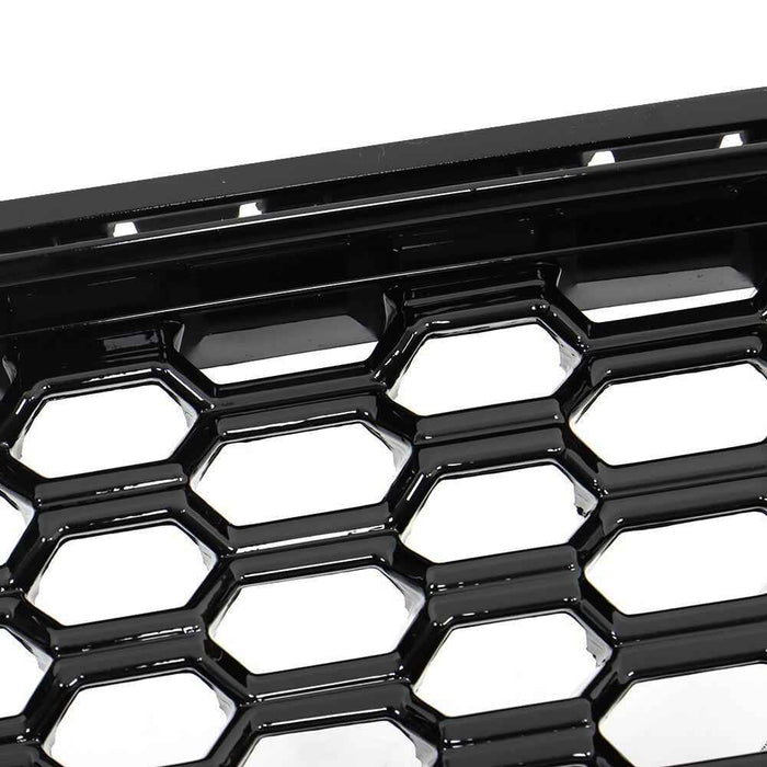 DURAFORCE Fit For 2013-2016 Ford Fusion Front Upper Grille Grill Honeycomb Gloss Black