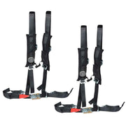 DURAFORCE RZR XP S 4 1000 Black Seat Belt Harness Pair Of 4 Point 2" Padded For Polaris