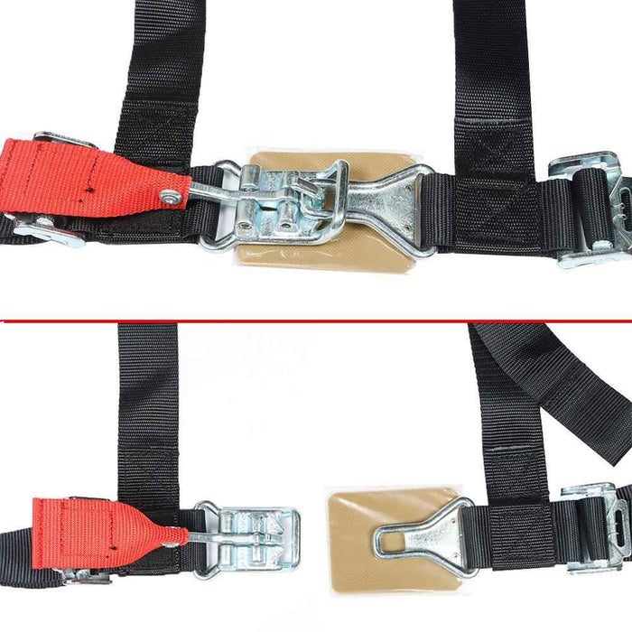 DURAFORCE RZR XP S 4 1000 Black Seat Belt Harness Pair Of 4 Point 2" Padded For Polaris