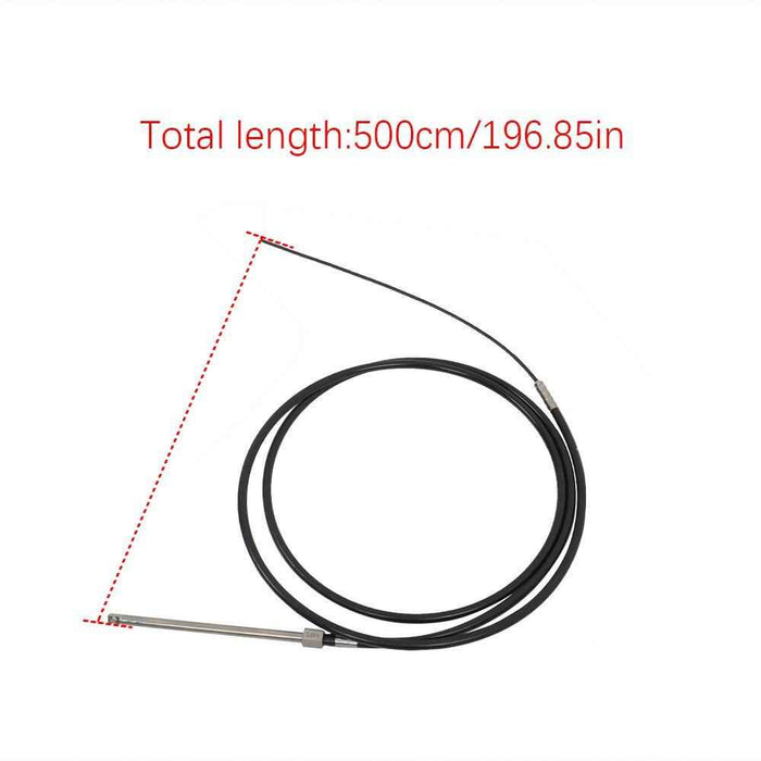 DURAFORCE 14 Feet Boat Rotary Steering System Outboard Kit Marine With 12.4" Wheel SS13714