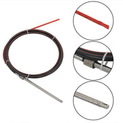 DURAFORCE 14 Feet Boat Rotary Steering System Outboard Kit Marine With 12.4" Wheel SS13714