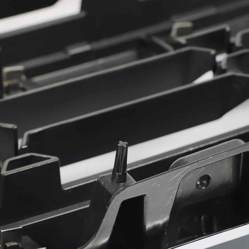 DURAFORCE Front Upper Grille Black W/Chrome Grill For Chevrolet Silverado 1500 2016-2018