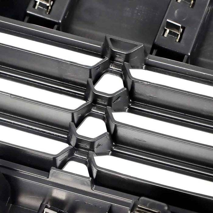 DURAFORCE Front Upper Grille Black W/Chrome Grill For Chevrolet Silverado 1500 2016-2018