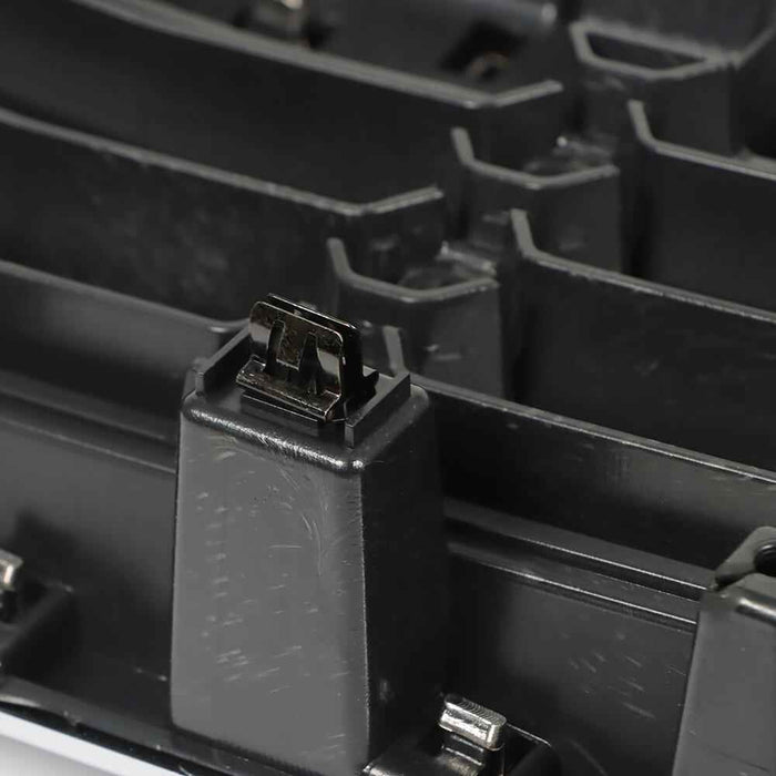 DURAFORCE Front Upper Grille Black W/Chrome Grill For Chevrolet Silverado 1500 2016-2018