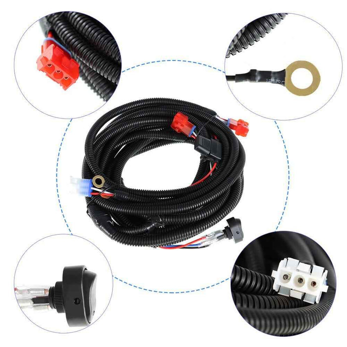 DURAFORCE Golf Cart For EZGO RXV Set LED Headlight w/ Tail light Kit Deluxe Street 2008-15