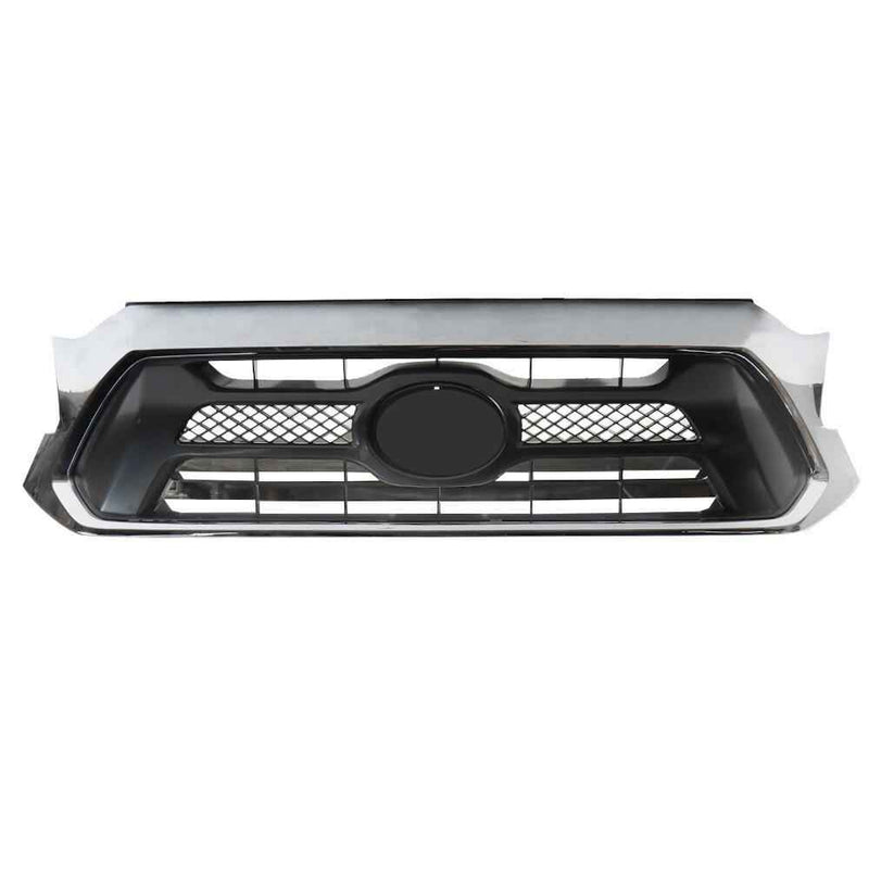 DURAFORCE Front Bumper Grille Shell W/Chrome Grill For Toyota Tacoma 2012/2013/2014/2015