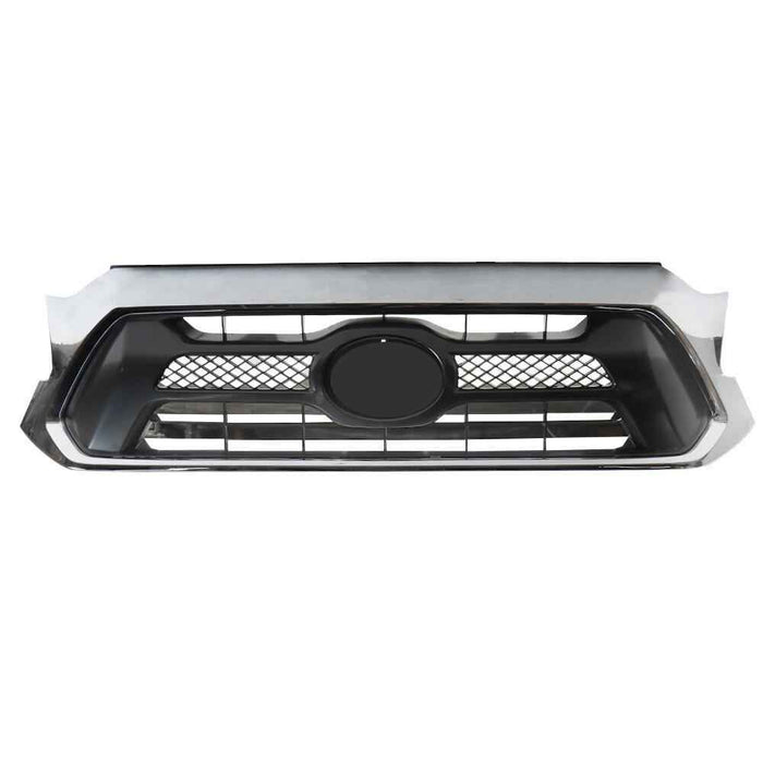 DURAFORCE Front Bumper Grille Shell W/Chrome Grill For Toyota Tacoma 2012/2013/2014/2015
