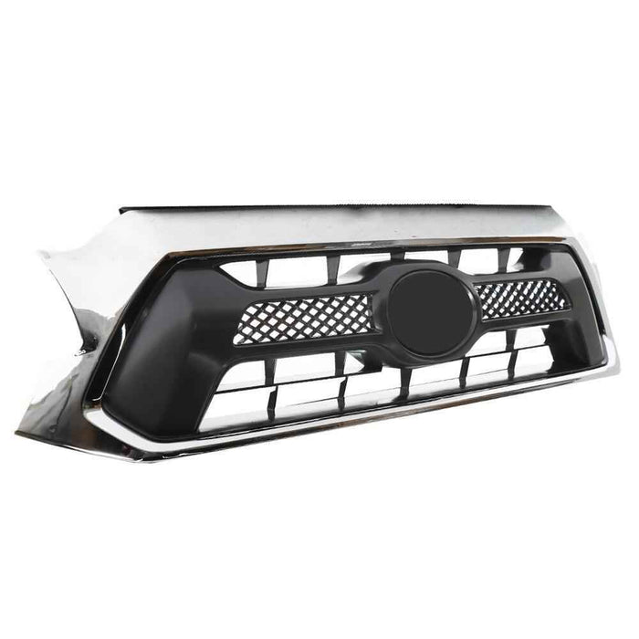 DURAFORCE Front Bumper Grille Shell W/Chrome Grill For Toyota Tacoma 2012/2013/2014/2015