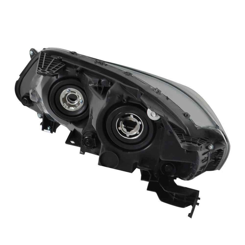 DURAFORCE Black Pair of Headlights Headlampds Assy w/O LED DRL For 2013-2015 Honda Accord