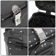 DURAFORCE Tail Box Waterproof Luggage Scooter Trunk Storage Black 55L Motorcycle Top Case