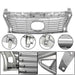 DURAFORCE Front Bumper Upper Grill Grille Piastic For Lexus ES350 ES300h 2013 2014 2015