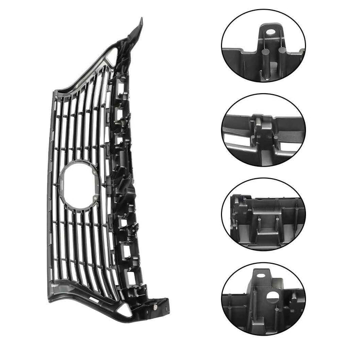 DURAFORCE Front Bumper Upper Grill Grille Piastic For Lexus ES350 ES300h 2013 2014 2015