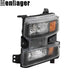 DURAFORCE Left Side For Chevy Silverado 1500 19 20 21 Headlight W/O Bulb Halogen Black