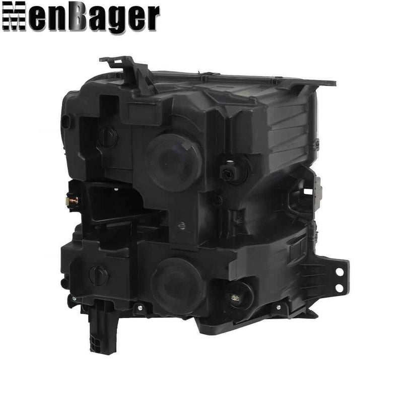 DURAFORCE Left Side For Chevy Silverado 1500 19 20 21 Headlight W/O Bulb Halogen Black