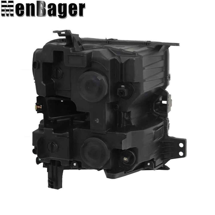 DURAFORCE Left Side For Chevy Silverado 1500 19 20 21 Headlight W/O Bulb Halogen Black