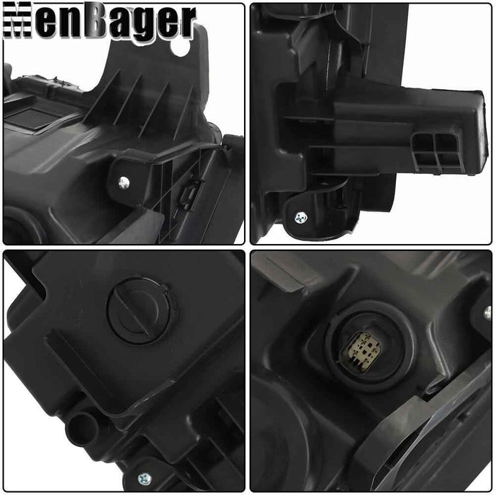 DURAFORCE Left Side For Chevy Silverado 1500 19 20 21 Headlight W/O Bulb Halogen Black