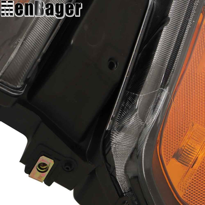 DURAFORCE Left Side For Chevy Silverado 1500 19 20 21 Headlight W/O Bulb Halogen Black