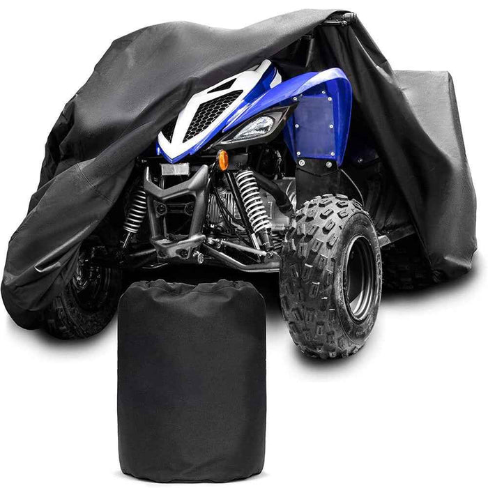 DURAFORCE For popular model Waterproof ATV Cover, Heavy Duty 600D Black Protects 4 Wheeler