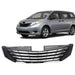 DURAFORCE Front Upper Bumper Grill Grill Black Plastic Fit For Toyota Sienna 2011-2017