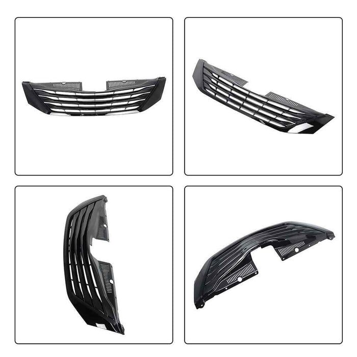 DURAFORCE Front Upper Bumper Grill Grill Black Plastic Fit For Toyota Sienna 2011-2017