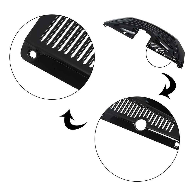 DURAFORCE Front Upper Bumper Grill Grill Black Plastic Fit For Toyota Sienna 2011-2017