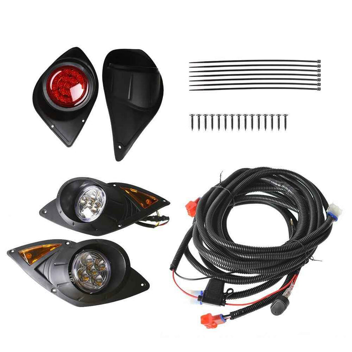 DURAFORCE 12Volt LED Headlights w/ Tail Lights Kit For 2007-up Yamaha Drive G29 Golf Cart