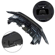 DURAFORCE Front Bumper Grille Black W/Chrome Grill For Honda Civic Coupe 2-Door 2014 2015